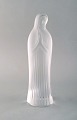 Lalique. Madonna figur i klart kunstglas. 1960