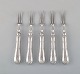 Danish silversmith. Five antique forks in silver (830). Dated 1915-20.
