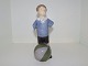 Royal Copenhagen figurineBoy with striped ball