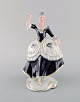 Royal Dux. Dansende kvinde i porcelæn. 1940