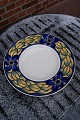 Blue Pheasant Dansh faience porcelain, LARGE round fruit dish 44.5cm