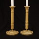 Aabenraa 
Antikvitetshandel 
presents: 
A pair of 
early 19th 
century gilt 
bronze 
candlesticks. 
France circa 
1810. ...