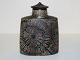 Royal Copenhagen BacaOval brown lidded vase