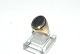 Elegant Herre Guldring 14 karat guld sort onyx