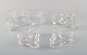 Alvar Aalto for Iittala. Four bowls in clear art glass. High quality, late 20th 
century.
