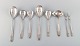 Eight F&K serving parts in plated silver. 1930