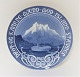 Bing & Grondahl. Memorial plaque 1907. The royal ship on the Icelandic voyage in 
1907. Diameter 23 cm.