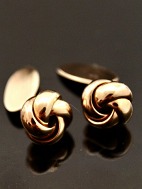 14 carat gold knot 1.3 cm. cufflinks