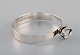 Karl Erik Palmberg, Sweden. Modernist bracelet in silver adorned with mountain 
crystal. Dated 1967.
