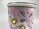 French Napoleon III flowerpot in light pink with floral motif. 19th century 
France