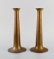 Torben Ørskov, Denmark. A pair of Trumpet candlesticks in brass. Danish design, 
1960s.
