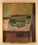 Willard Lindh (1918-2007), Sweden. Modernist still life. Oil on canvas. 1960