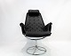 Lænestol, model Jetson 69, i sort elegance læder designet af Bruno Mathsson i 
1966 og fremstillet af DUX i 1970erne. 
5000m2 udstilling.