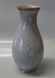 259-3473 RC Grey vase with gold and red 25 cm Royal Copenhagen Craquelé, 
(Crackelure)
