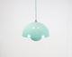 Turquoise Flowerpot, model VP1, pendant designed by Verner Panton in 1968 and 
manufactured by Andtradition.
5000m2 showroom.