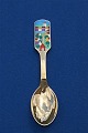 Michelsen Christmas spoon 1988 of gilt sterling 
silver