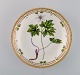 Royal Copenhagen Flora Danica round serving bowl in hand-painted porcelain with 
flowers and gold decoration. Model number 20/3503.
