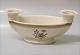 9779-947 Candlestick, double 9 x 21 cm Golden Clover # 947 (Cream) Royal 
Copenhagen (Old Liselund)
