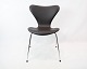 Seven Chair - Model 3107 - Brown Mocha Elegance Leather - Arne Jacobsen - Fritz 
Hansen