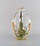 Colenbrander, The Netherlands. Art nouveau vase in hand-painted crackled 
ceramics. Decorated with flowers and foliage. 1930s.
