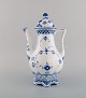 Royal Copenhagen Blue Fluted Full Lace coffee pot in porcelain. Model Number 
1/1202.
