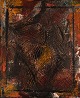 Ivy Lysdal, f 1937. Dansk keramiker og kunstmaler. Akryl på lærred. Abstrakt 
modernistisk maleri. Koloristisk palette. Dateret 1998.
