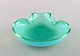 Organically 
shaped Murano 
bowl in 
turquoise mouth 
blown ...