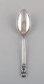 Georg Jensen Acorn dessert spoon in sterling silver.
