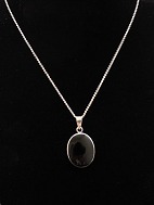 Silver necklace 43 cm. with pendant