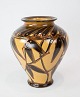 Ceramic vase in brown glaze and pattern by Herman A. Kähler.
5000m2 showroom.