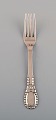 Evald Nielsen number 13 dinner fork in hammered silver (830). 1920