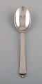 Georg Jensen Pyramid dinner spoon in sterling silver.
