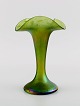 Pallme-König art nouveau vase in green mouth-blown art glass. Approx. 1900.
