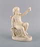 Gustafsberg / Gustavsberg, Sweden. Angel in biscuit. Dated 1930.
