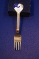 Michelsen Christmas fork 1978 of Danish gilt 
sterling silver