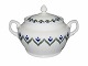 Bing & GrondahlSugar bowl with green and blue decoration from 1853-1895