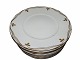 White with Gold Garland Art NouveauDinner plate 25,0 cm.
