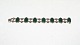 Georg Jensen Bracelet # 63 With Green Stones
Stamped Georg Jensen Sterling