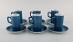 Kenji Fujita for Tackett Associates. Six coffee cups with porcelain saucers. 
Dated 1953-56.
