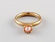 Scandinavian jeweler. Vintage ring in 8 carat gold adorned with cultured pearl. 
Mid-20th century.
