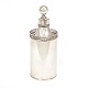 A Northgerman silver teacaddy. Heinrich Friedrich Jensen, Preetz, 1767-1842. H: 
15,1cm. W: 143gr