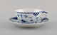 Royal Copenhagen Blue Fluted Half Lace teacup with saucer. Model number 1/525. 
Dated 1942.

