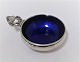 Georg Jensen. Akorn, salt cellars with blue enamel. Sterling (925)