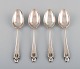 Four Georg Jensen Akkeleje dessert spoons in silver (830). Dated 1920.
