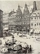 Tom P (and Peter Tom-Petersen) etching of Amager 
Torv 6 / Dyvekes Farm / Royal Copenhagen's 
Flagshipstore in Copenhagen