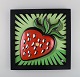 Burton Morris (b. 1964) for Goebel. Porcelain wall plaque. "Strawberry". 21st 
Century.
