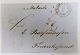 Portobrev fra Lübeck, 21.09.1855 til Frederikssund. Sendt med dampskibet Malmöe