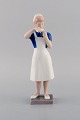 Rare Bing & Grøndahl porcelain figurine. Nurse. Model number 2379. Mid 20th 
century.
