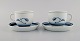 Two Bing & Grøndahl Corinth coffee cups with saucers. Model number 305. 1960s.
