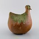 South African studio ceramist. Unique bird in glazed ceramics. Late 20th 
century.
